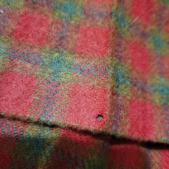Vintage Abercrombie Plaid Skirt Red Tennis Pleated Mini Tartan Wool Size Small - Picture 9 of 16